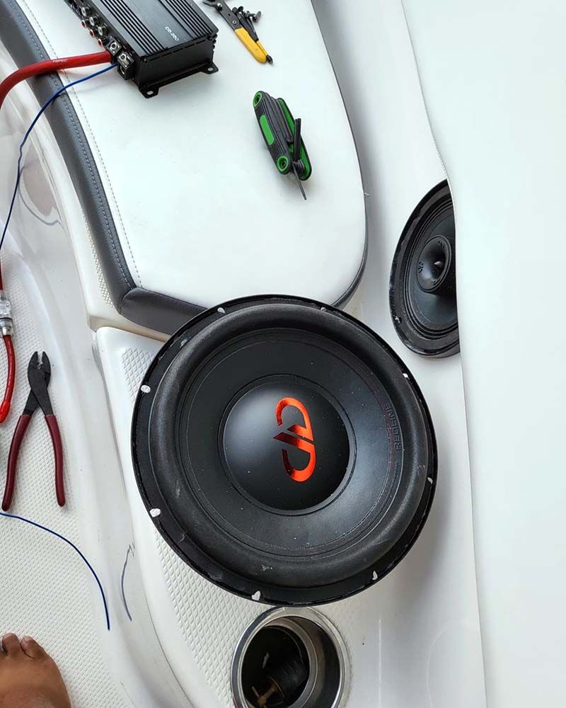 Photo of custom DD sub and speaker install by Westside Customs