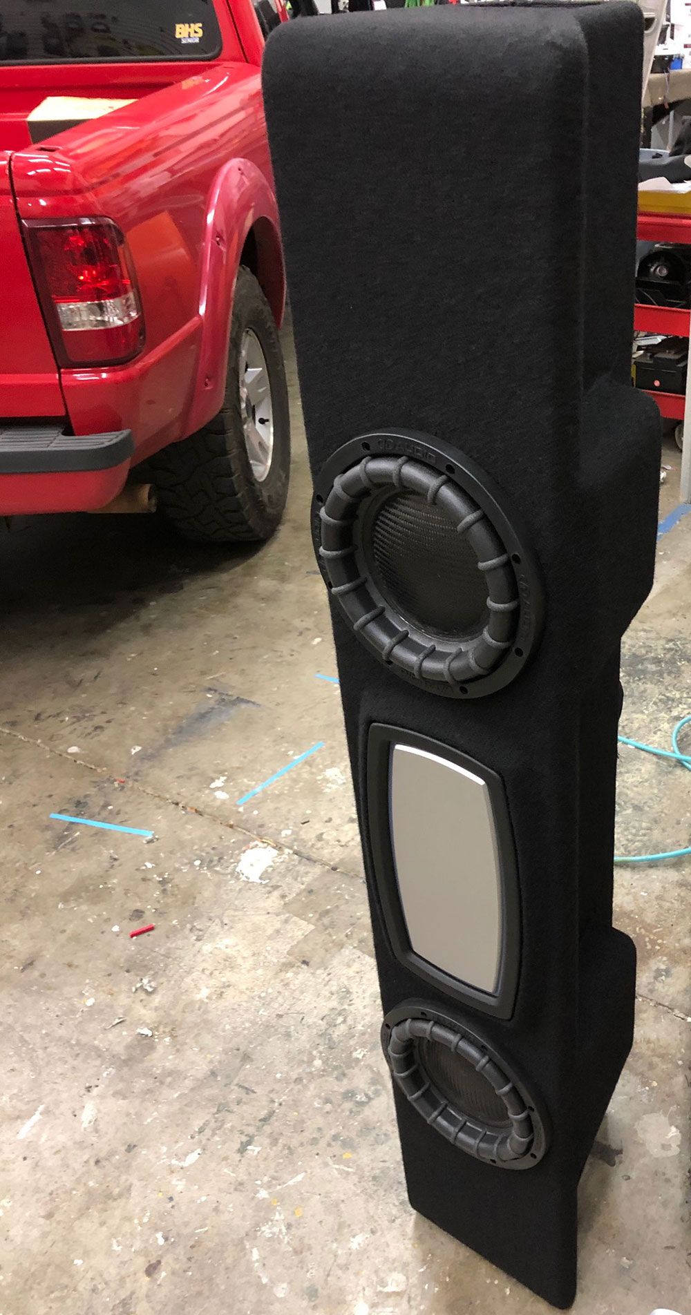 Photo of Speakerbox custom enclosure with DD subs