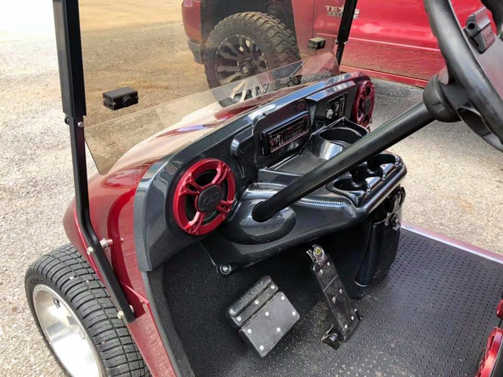 Photo of golf car install with DD speakers by Vic's Garage