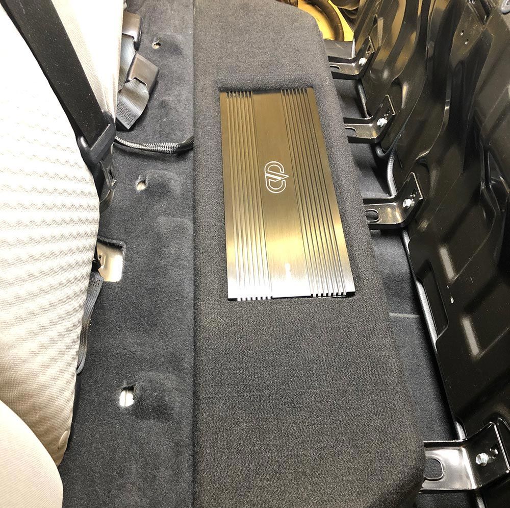 Photo of custom DD amp install from Onsite