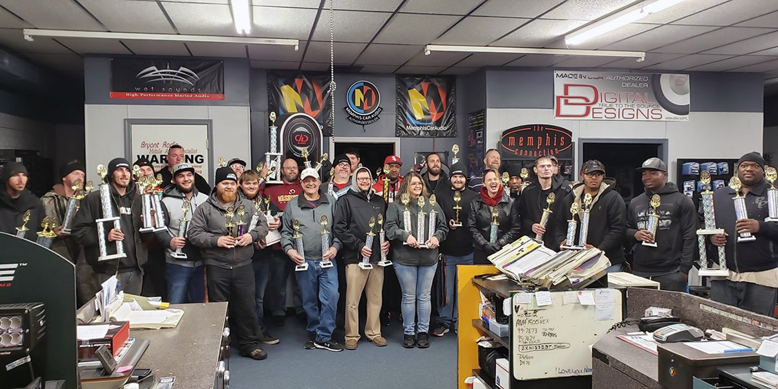 Photo of Bryant Radio staff in lobby